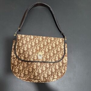 Christian Dior Trotter Canvas Shoulder Bag